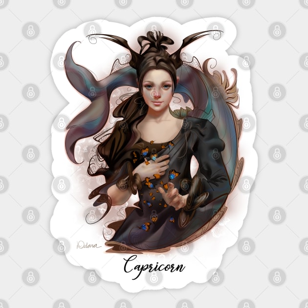 Capricorn #2 Sticker by Delara